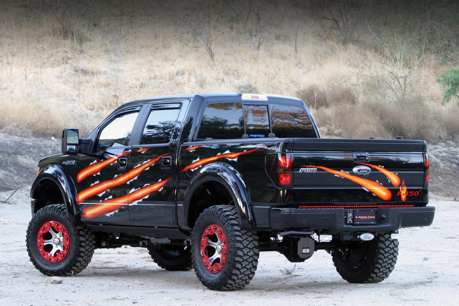 PowerStep Electric Running Boards For 2009-2014 Ford F-150 All Cabs AMP Research