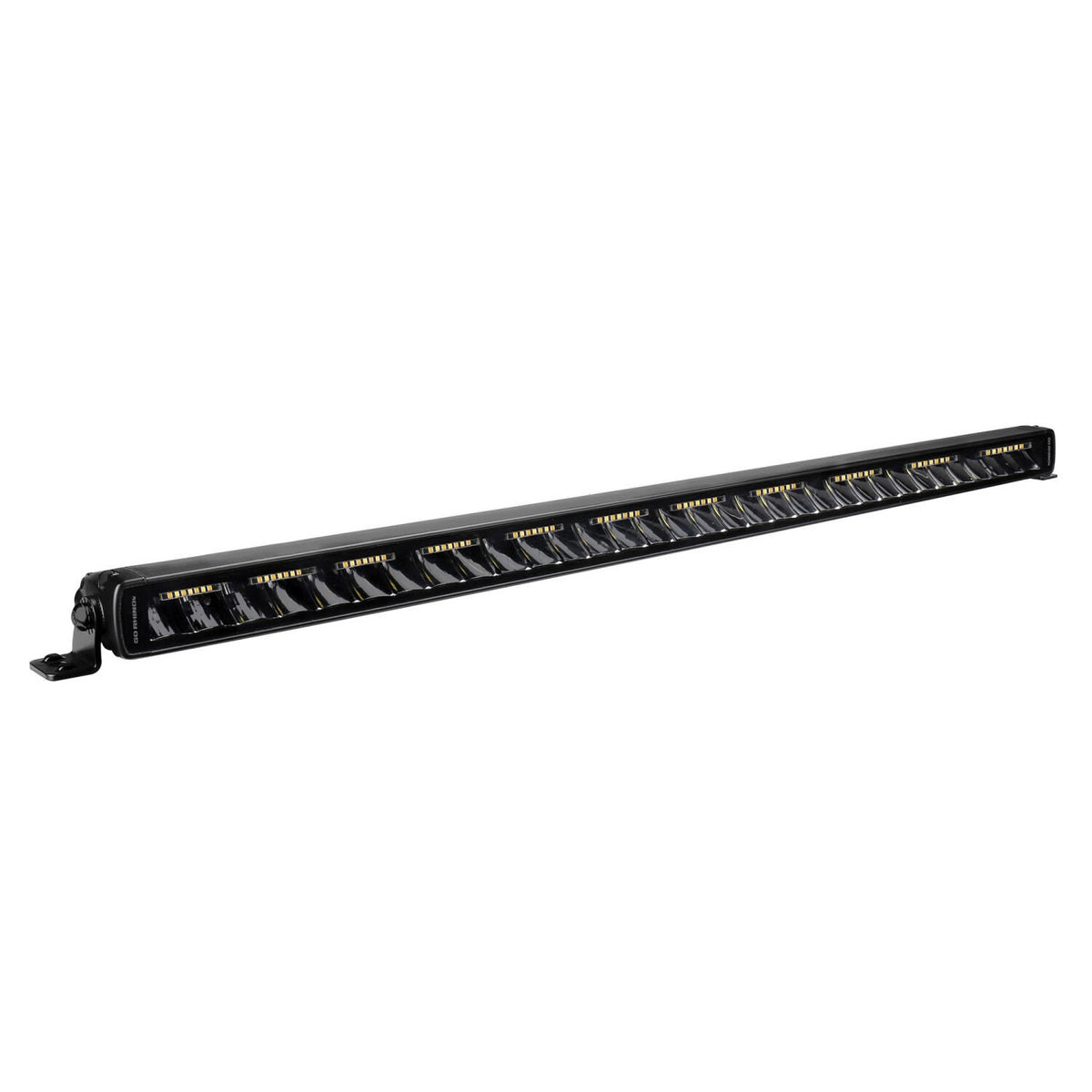 Go Rhino Blackout Combo Series Lights 31.5 Inch Single Row LED Light Bar With Amber Lighting Black Go Rhino
