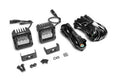 Go Rhino Bright Series Lights Pair of 3x3 Cube LED Flood Light Kit Black Go Rhino