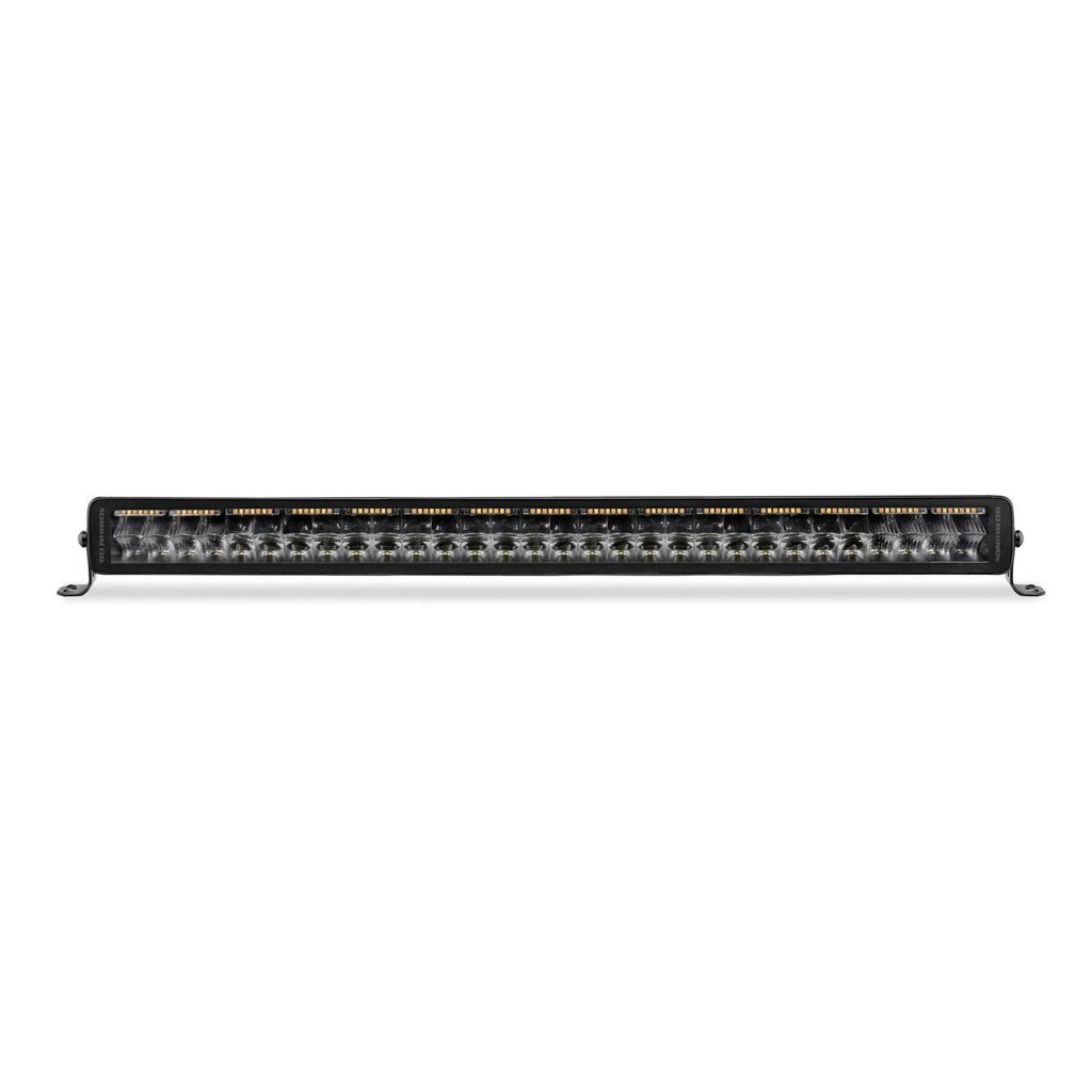 Go Rhino Blackout Combo Series Lights 32 Inch Double Row LED Light Bar With Amber Lighting Black Go Rhino