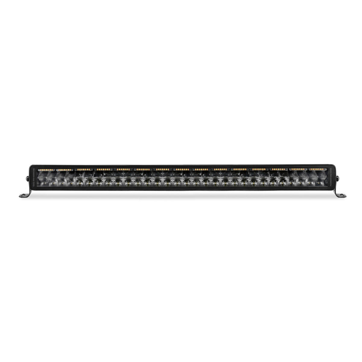 Go Rhino Blackout Combo Series Lights 32 Inch Double Row LED Light Bar With Amber Lighting Black Go Rhino