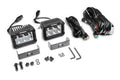 Go Rhino Bright Series Lights Pair of 4x3 Rectangle LED Spot Light Kit Black Go Rhino