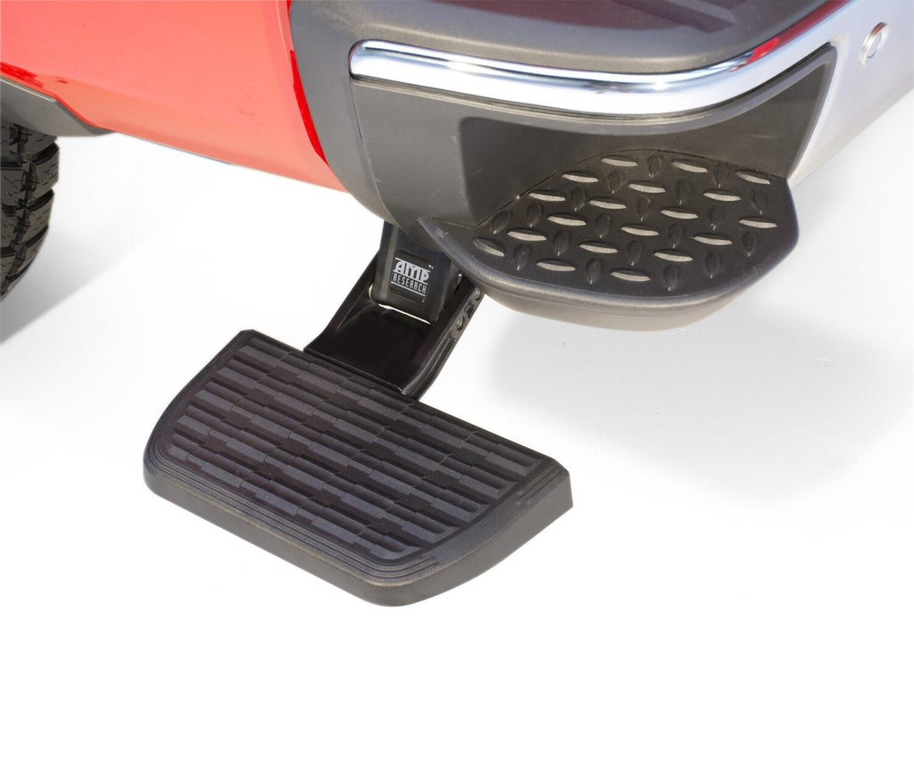 BedStep Retractable Bumper Step For 2014-2018 Silverado/Sierra 1500 2015-2019 Silverado/Sierra 2500/3500 AMP Research