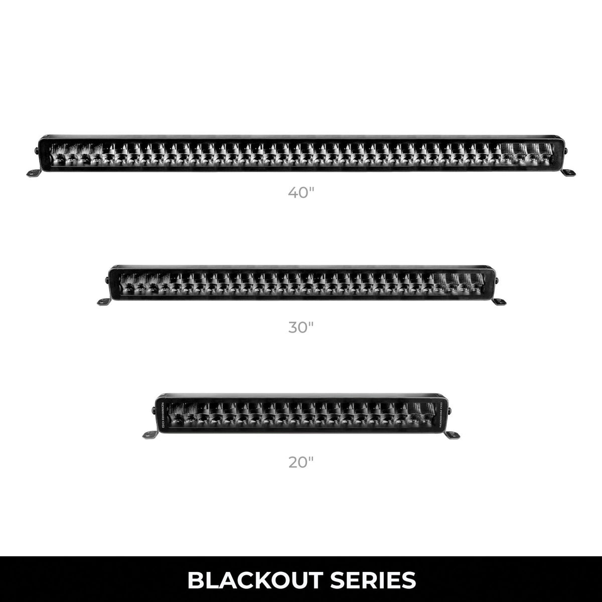 Go Rhino Blackout Series Lights 42 Inch Double Row LED Light Bar Black Go Rhino