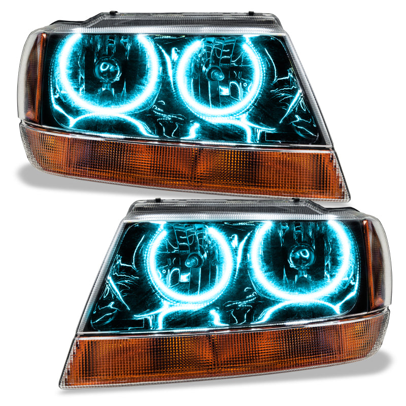 Oracle 99-04 Jeep Grand Cherokee SMD HL - Black - ColorSHIFT