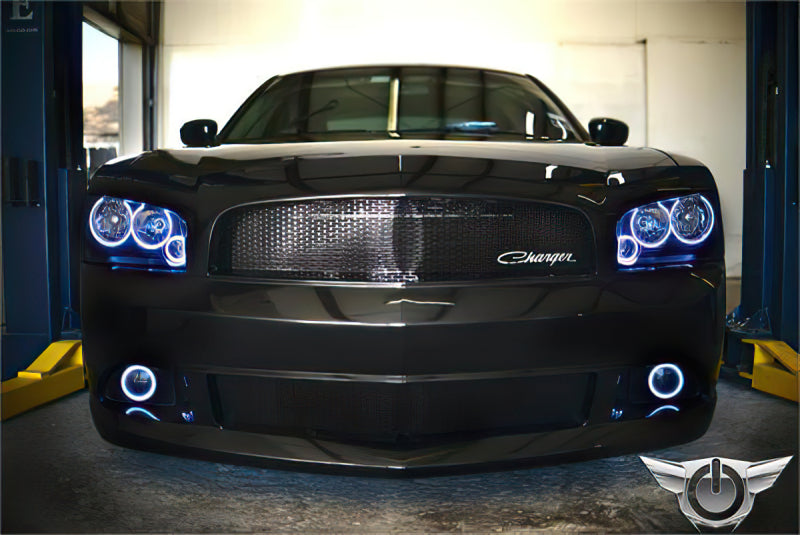Oracle Dodge Charger 05-10 Triple Ring Halo Kit - ColorSHIFT w/o Controller