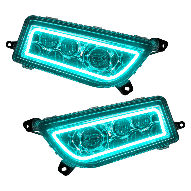 Oracle 14-21 POLARIS RZR 1000 XP Headlight Halo Kit - ColorSHIFT
