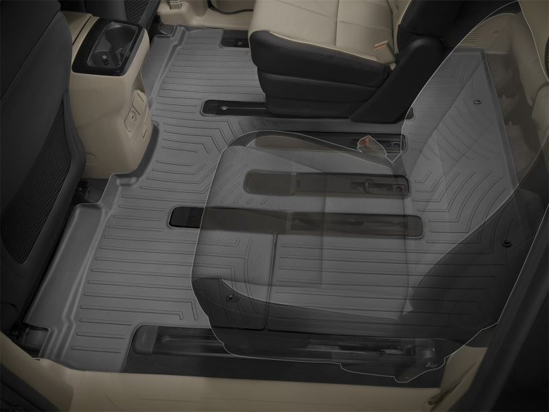 WeatherTech 15+ Kia Sedona Rear FloorLiner - Black