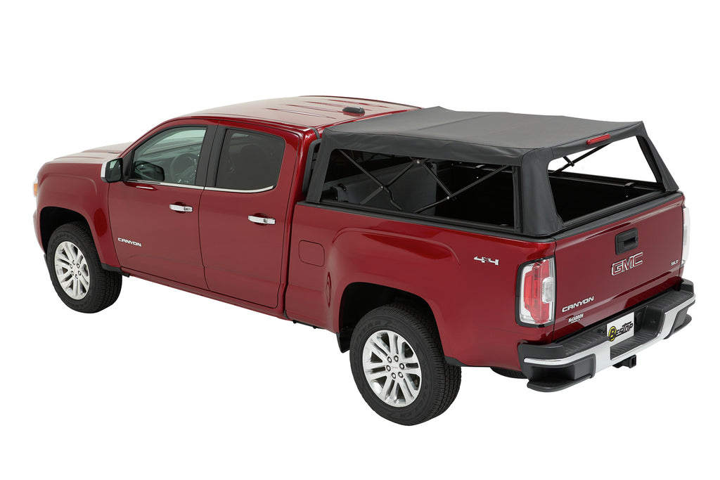 Supertop Truck Bed Cap 2 For Chevy/GMC 2015-2024 Colorado/Canyon Black Diamond PVC Coated Sailcloth No Drill Bestop