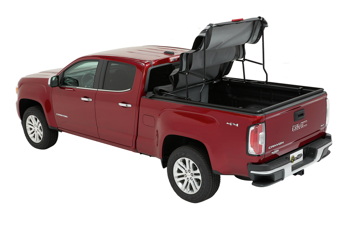 Supertop Truck Bed Cap 2 For Chevy/GMC 2015-2024 Colorado/Canyon Black Diamond PVC Coated Sailcloth No Drill Bestop