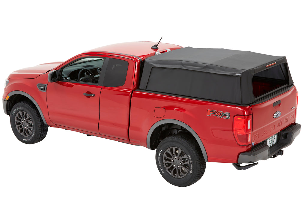 Supertop Truck Bed Cap 2 For Ford 2019-2024 Ranger Black Diamond PVC Coated Sailcloth No Drill Bestop