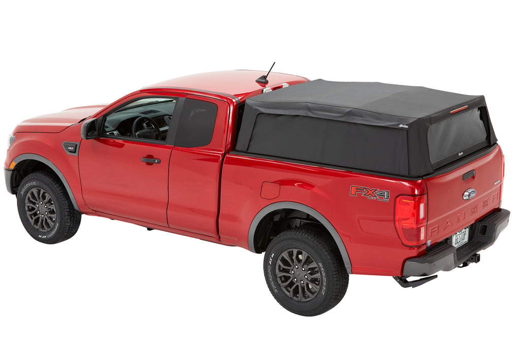 Supertop Truck Bed Cap 2 For Ford 2019-2024 Ranger Black Diamond PVC Coated Sailcloth No Drill Bestop