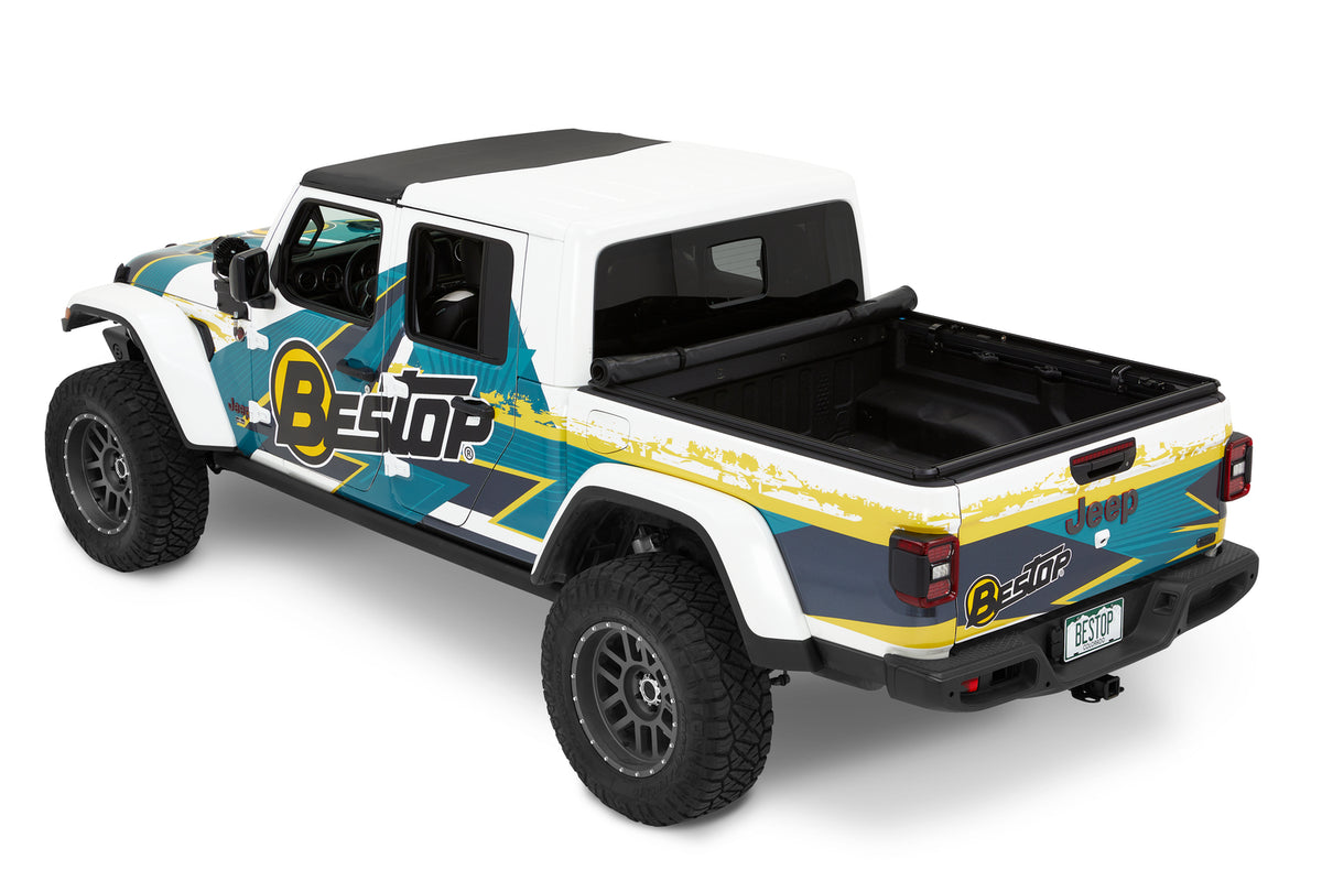 Supertop For Truck 2 Tonneau Covers For Jeep 2020-2024 Gladiator Black Diamond Bestop