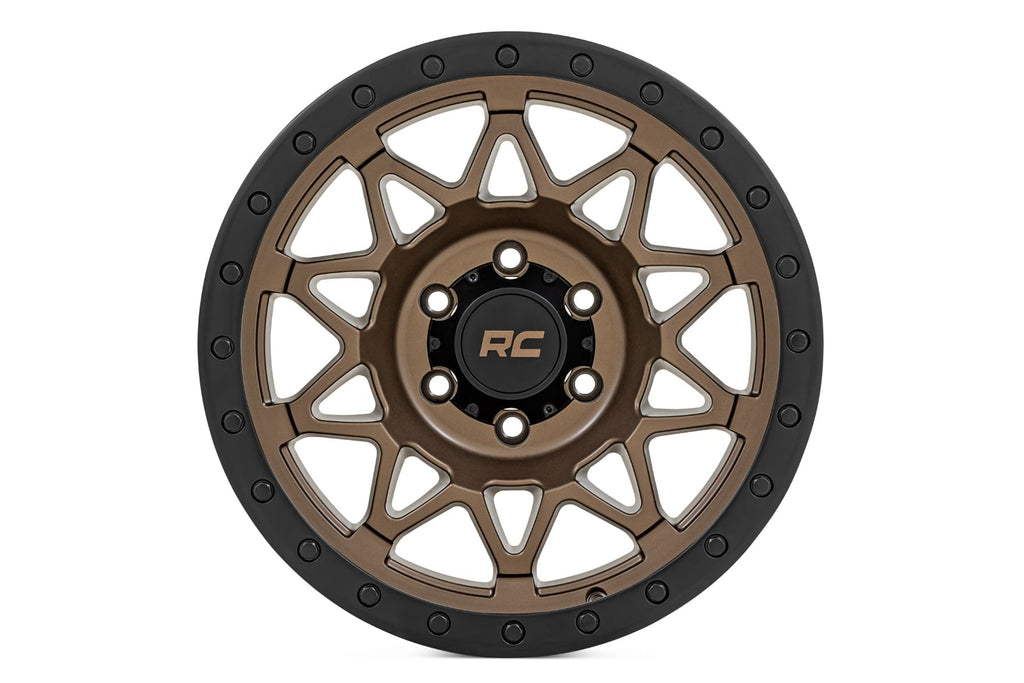 78 Series Wheel Simulated Beadlock Bronze/Black 17x8.5 Rough Country