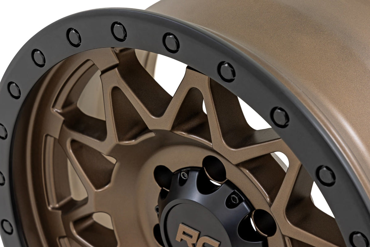 78 Series Wheel Simulated Beadlock Bronze/Black 17x8.5 Rough Country