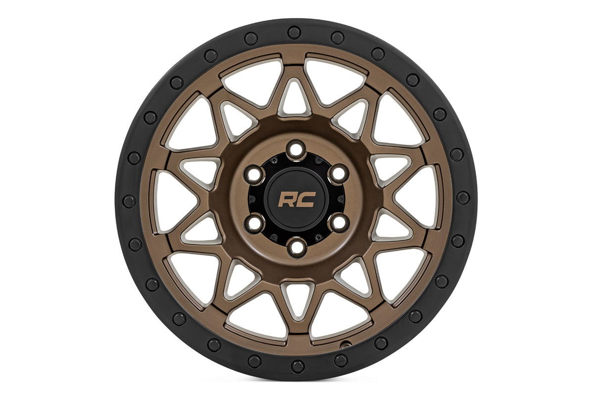 78 Series Wheel Simulated Beadlock Bronze/Black 17x8.5 Rough Country