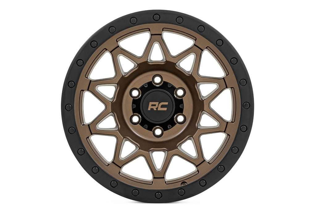 78 Series Wheel Simulated Beadlock Bronze/Black 17x8.5 Rough Country