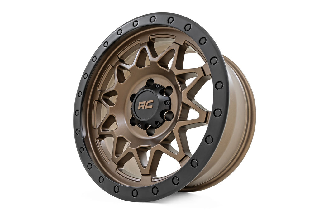 78 Series Wheel Simulated Beadlock Bronze/Black 17x8.5 Rough Country