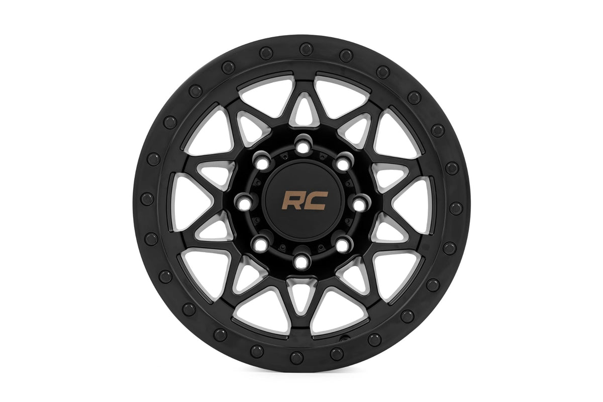 78 Series Wheel Simulated Beadlock Black 18x9 Rough Country