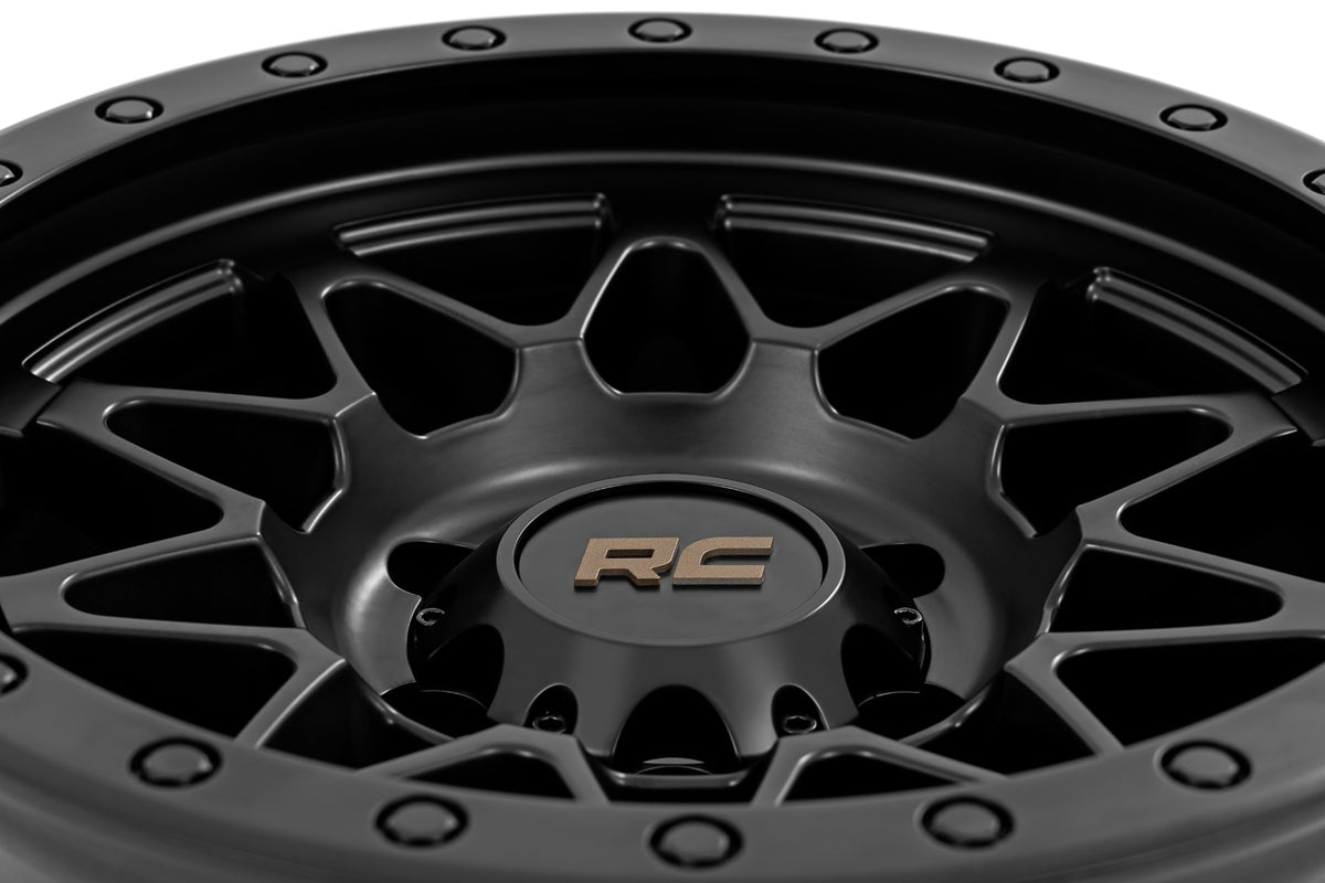 78 Series Wheel Simulated Beadlock Black 18x9 Rough Country