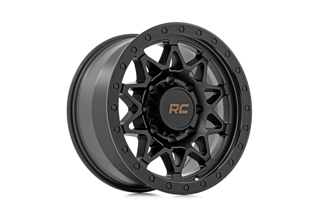 78 Series Wheel Simulated Beadlock Black 18x9 Rough Country