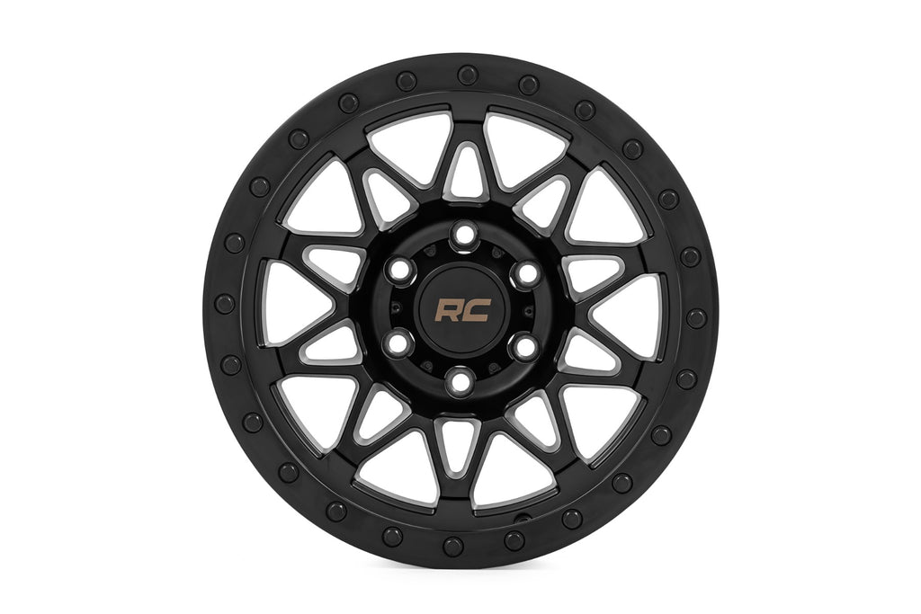 78 Series Wheel Simulated Beadlock Black 18x9 Rough Country