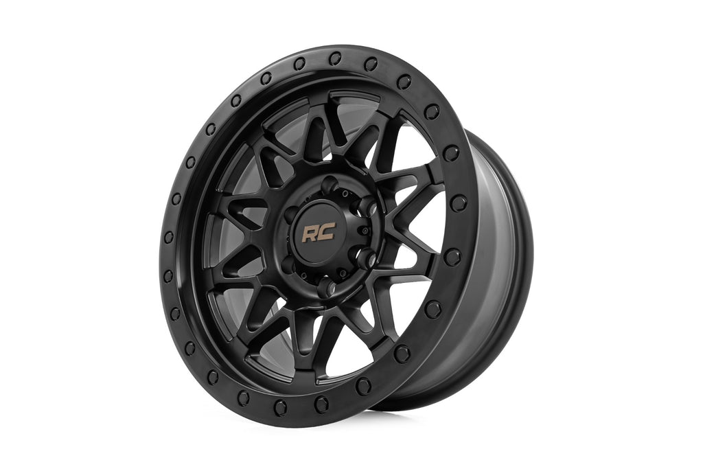 78 Series Wheel Simulated Beadlock Black 18x9 Rough Country