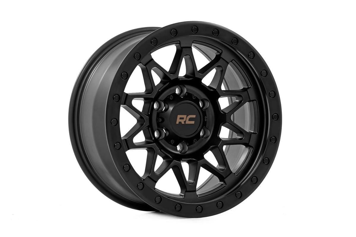 78 Series Wheel Simulated Beadlock Black 18x9 Rough Country