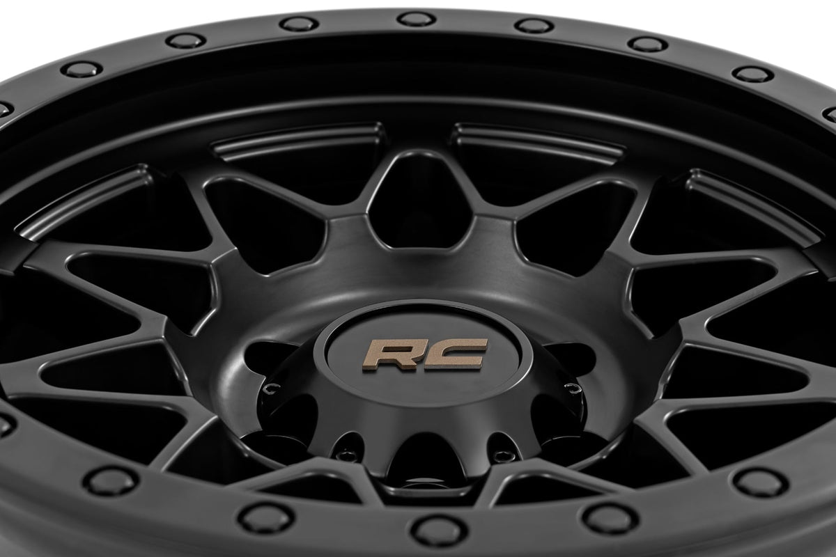78 Series Wheel Simulated Beadlock Black 18x9 Rough Country