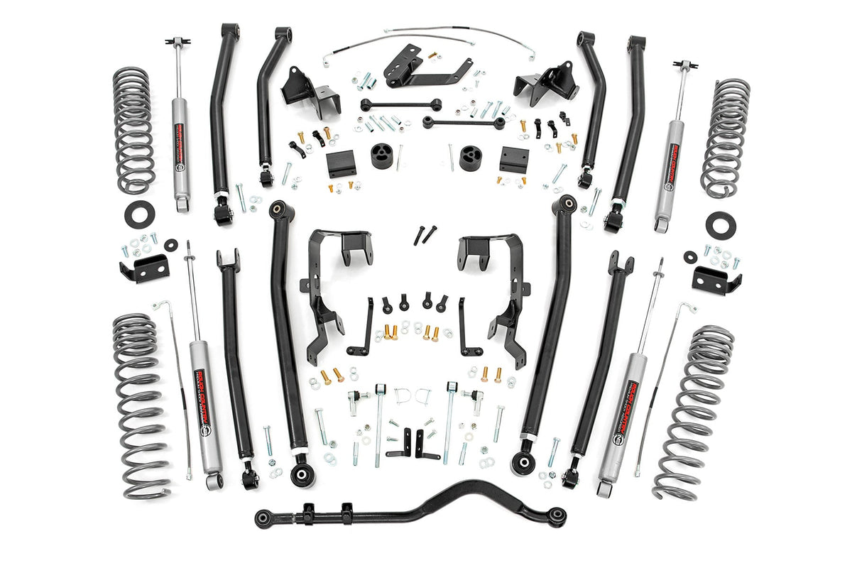 4 Inch Lift Kit Long Arm Jeep Wrangler Unlimited 2WD/4WD (2007-2011) Rough Country