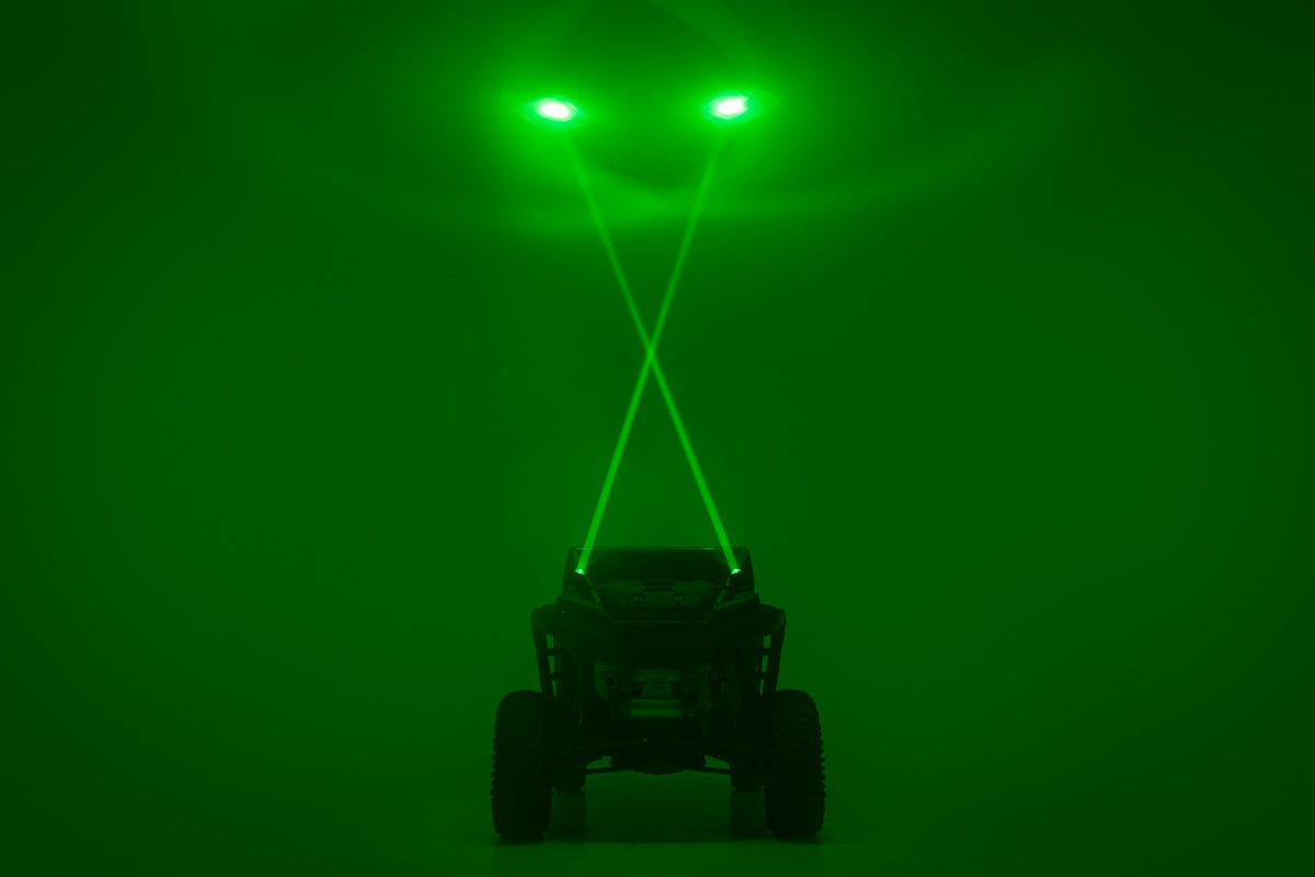 Laser Whip Light Kit RGBW 2400 Lumens Pair Rough Country