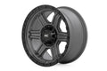 79 Series Wheel One-Piece Gunmetal Gray w/Black Ring 17x8.5 6x5.5 0mm Rough Country