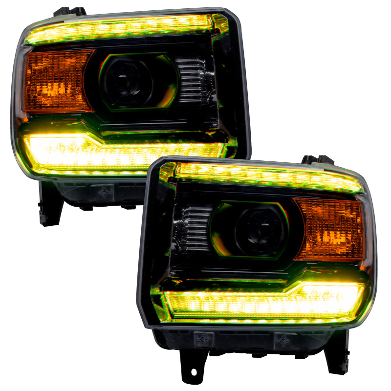 Oracle 14-15 GMC Sierra Headlight DRL Upgrade Kit - ColorSHIFT