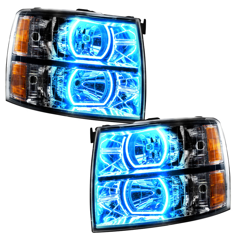 Oracle 07-13 Chevy Silverado SMD HL - Black - Square Style - w/ Simple Controller