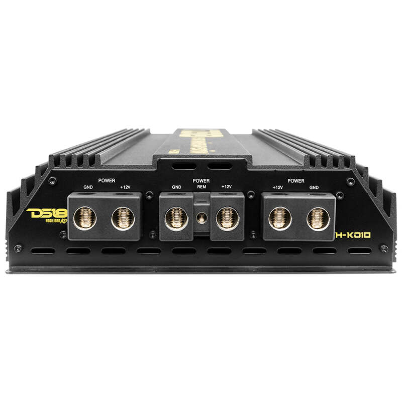 DS18 1-Chnl Amp 18000 Burst/0.67ohm 10000/1ohm 5800/2ohm 3500/4ohm Watts RMS w/ Voltmeter Black