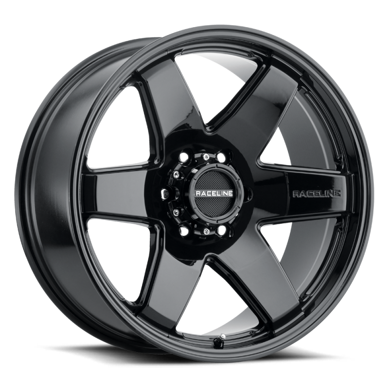 Raceline 942B Addict 18x8in / 6x139.7 BP / 15mm Offset / 106.1mm Bore - Gloss Black Wheel