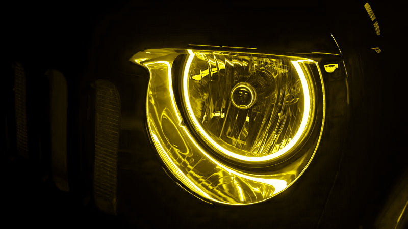 Oracle Jeep Wrangler JK 07-17 LED Waterproof Halo Kit - ColorSHIFT