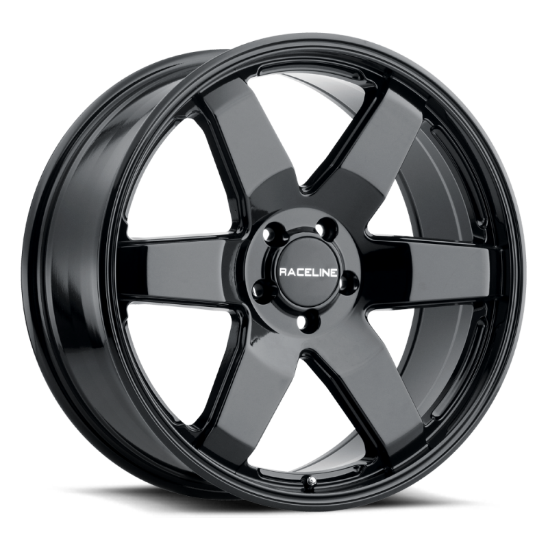 Raceline 942B Addict 18x8in / 6x139.7 BP / 15mm Offset / 106.1mm Bore - Gloss Black Wheel