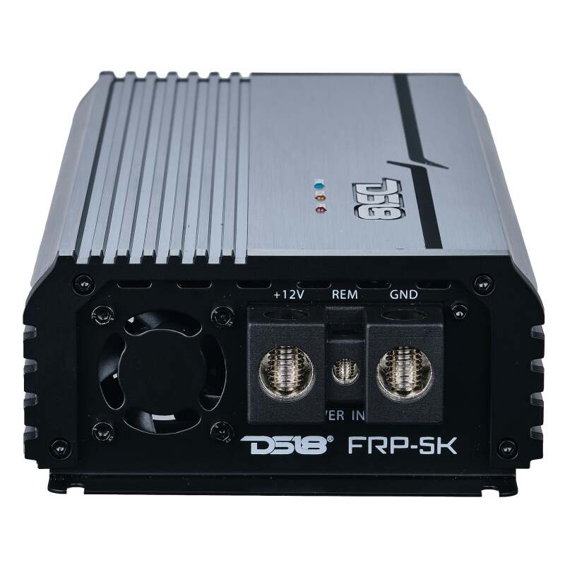 DS18 1-Channel Amp Class D Full-Range Monoblock 5000 Watts RMS/1ohm DPIV1/0 Terminals Incl Titanium