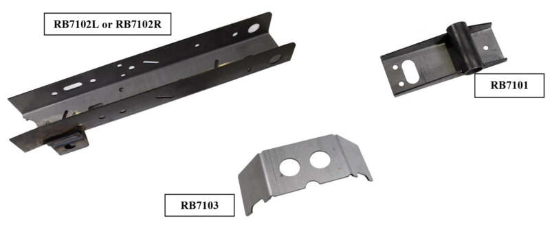 Rust Buster 95-04 Toyota Tacoma Rear Frame Section - Right Side