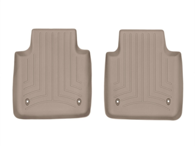 WeatherTech 2011+ Jaguar XJ Series Rear FloorLiner - Tan (Fits Long Wheelbase Models)