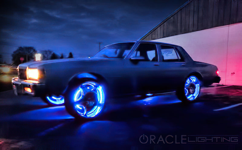 Oracle LED Illuminated Wheel Rings - Double LED - Blue