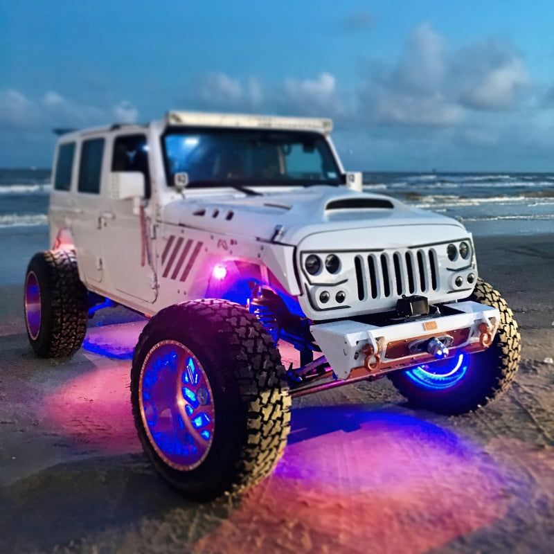 Oracle LED Illuminated Wheel Rings - Double LED - Blue