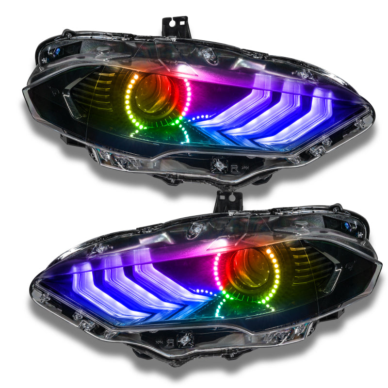 Oracle 18-21 Ford Mustang DRL Upgrade w/ Halo Kit - ColorSHIFT