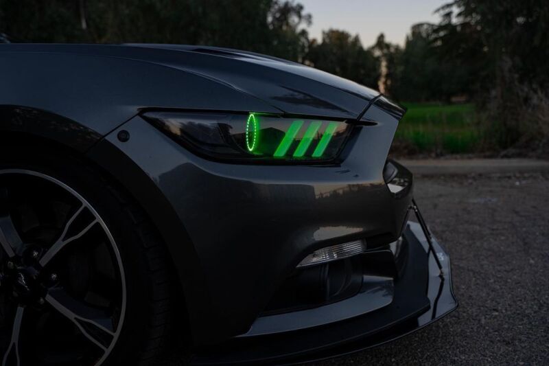 Oracle 15-17 Ford Mustang V6/GT/Shelby DRL w/ Halo Kit - ColorSHIFT w/ Simple Controller