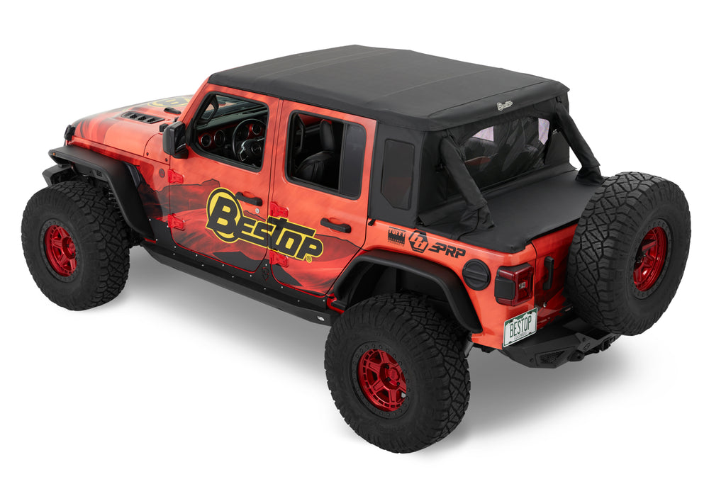 Jeep Wrangler Halftop Soft Top Conversion Kit For Jeep 2018-2023 Wrangler JL 4 Door Bestop