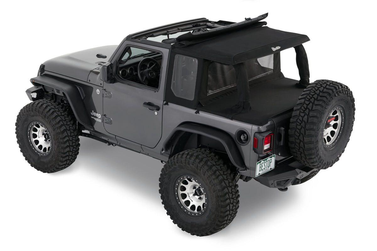 Halftop Conversion Kit Jeep '18-26 Wrangler JL 2-Door Black Diamond Bestop