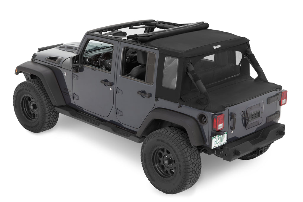 Jeep Wrangler Halftop Soft Top Conversion Kit For Jeep 2007-2018 Wrangler JK 4 Door Bestop