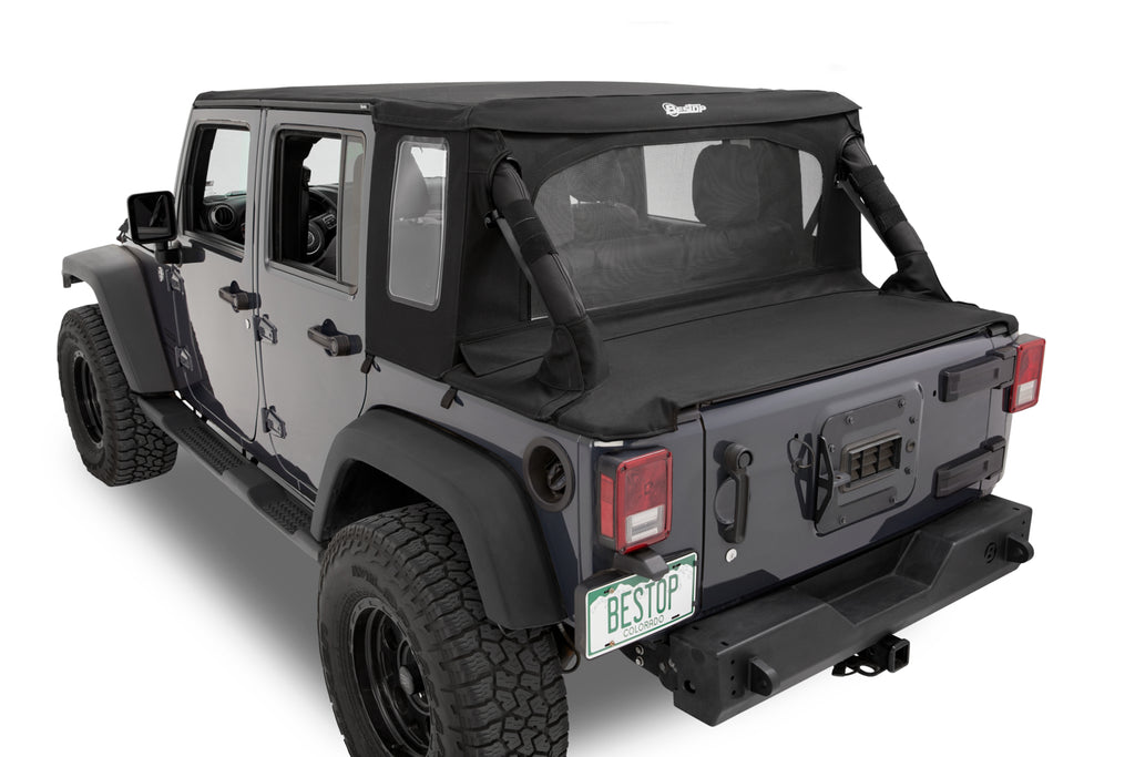 Jeep Wrangler Halftop Soft Top Conversion Kit For Jeep 2007-2018 Wrangler JK 4 Door Bestop
