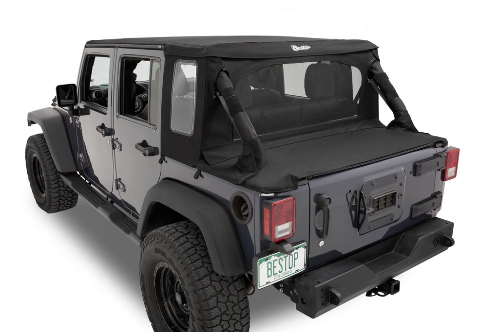 Jeep Wrangler Halftop Soft Top Conversion Kit For Jeep 2007-2018 Wrangler JK 4 Door Bestop